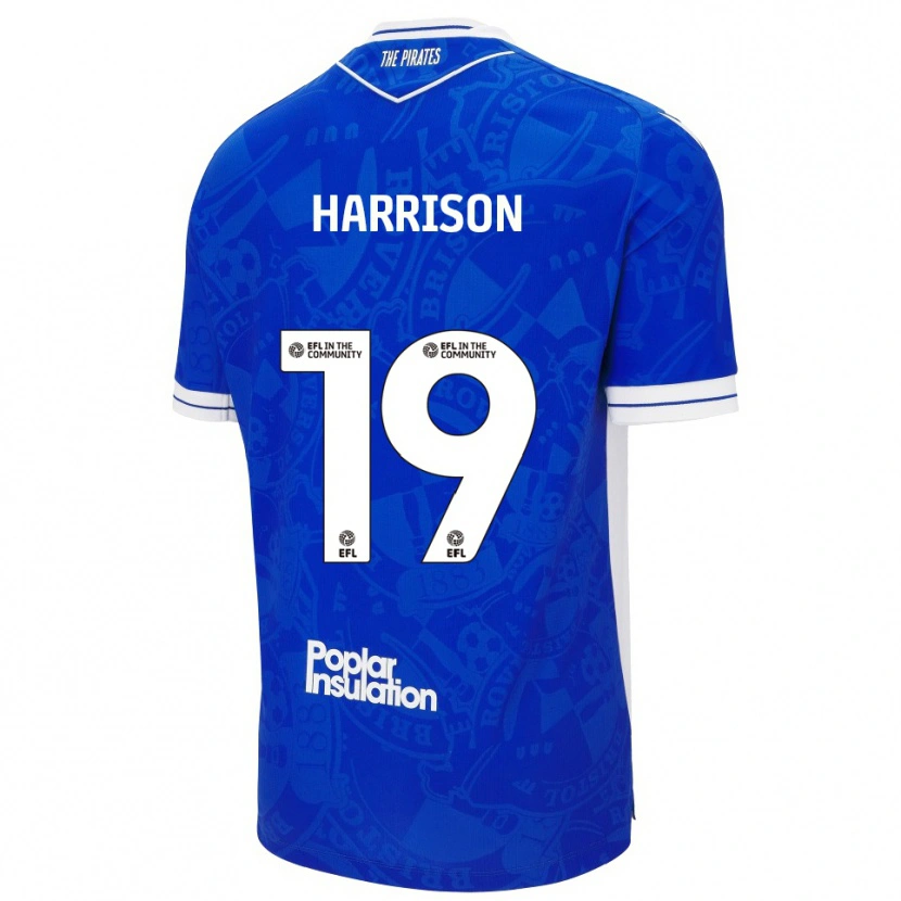Danxen Herren Ellis Harrison #19 Blau Weiß Heimtrikot Trikot 2025/26 T-Shirt