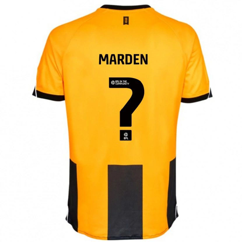 Danxen Herren Ella Marden #0 Orange Schwarz Heimtrikot Trikot 2025/26 T-Shirt