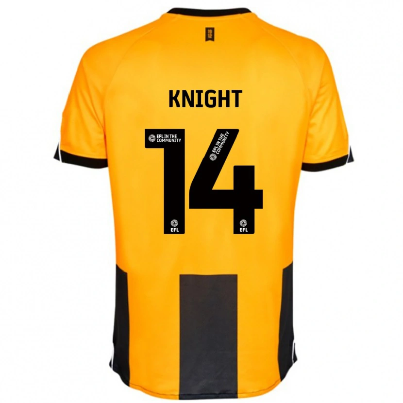 Danxen Herren Ben Knight #14 Orange Schwarz Heimtrikot Trikot 2025/26 T-Shirt