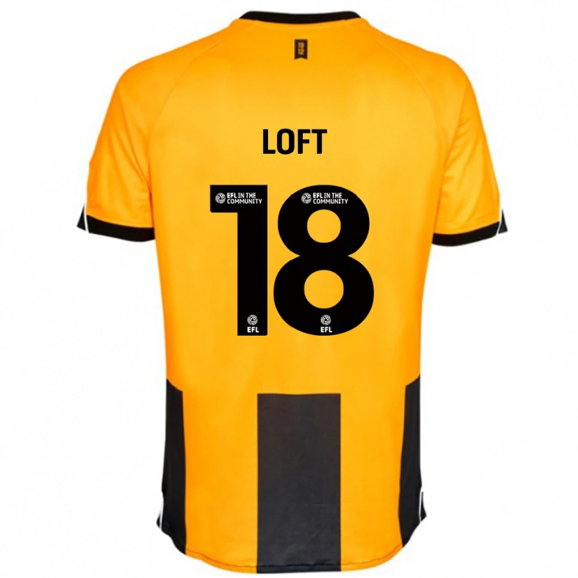 Danxen Herren Ryan Loft #18 Orange Schwarz Heimtrikot Trikot 2025/26 T-Shirt