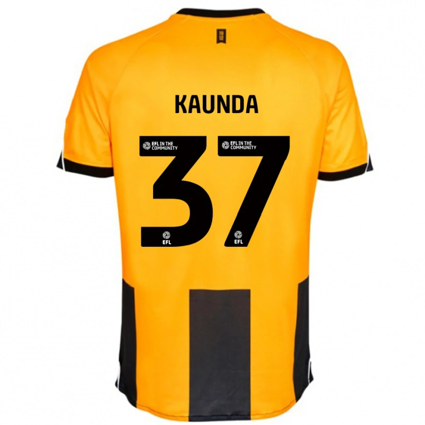 Danxen Herren Amaru Kaunda #37 Orange Schwarz Heimtrikot Trikot 2025/26 T-Shirt