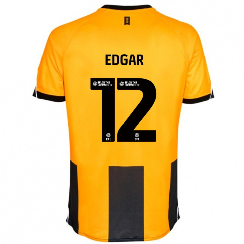 Danxen Herren Sammy Edgar #12 Orange Schwarz Heimtrikot Trikot 2025/26 T-Shirt