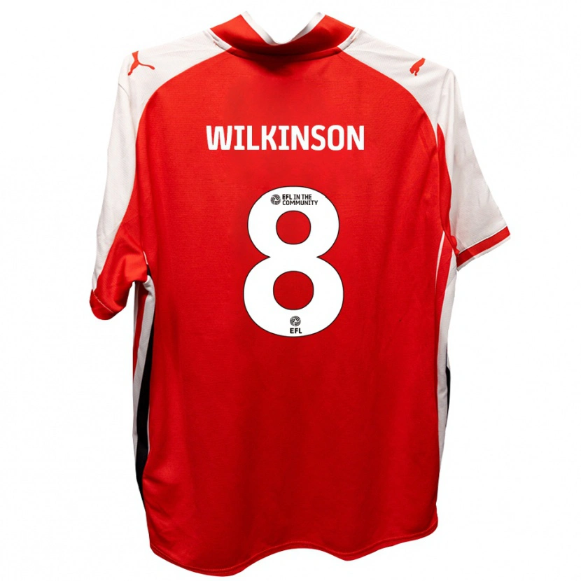 Danxen Herren Rylee Wilkinson #8 Rot Weiß Heimtrikot Trikot 2025/26 T-Shirt