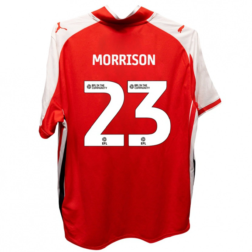 Danxen Herren George Morrison #23 Rot Weiß Heimtrikot Trikot 2025/26 T-Shirt