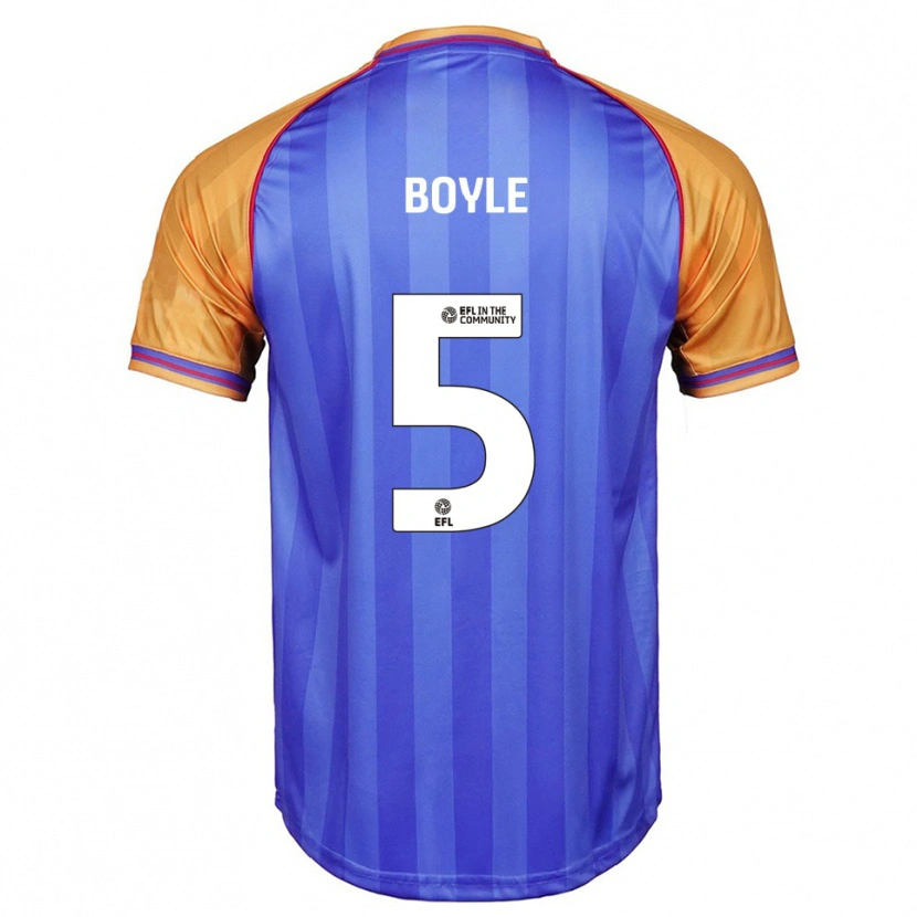 Danxen Herren Will Boyle #5 Blau Orange Heimtrikot Trikot 2025/26 T-Shirt