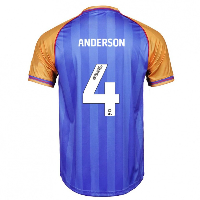 Danxen Herren Tom Anderson #4 Blau Orange Heimtrikot Trikot 2025/26 T-Shirt