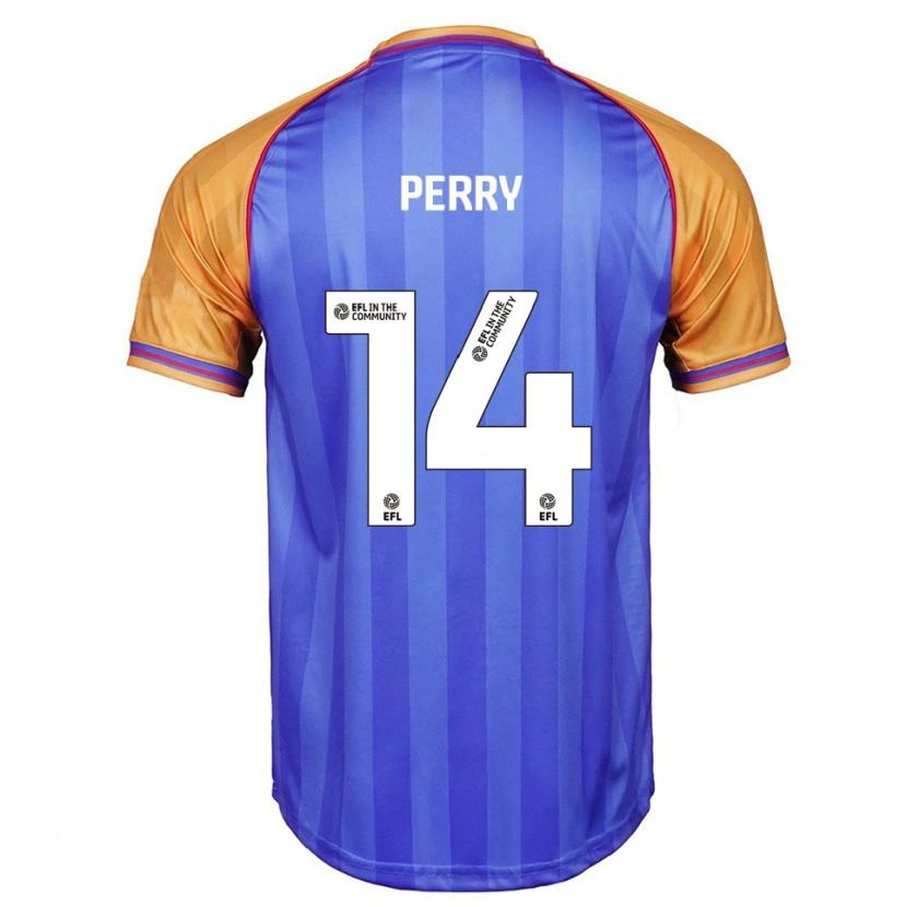 Danxen Herren Taylor Perry #14 Blau Orange Heimtrikot Trikot 2025/26 T-Shirt