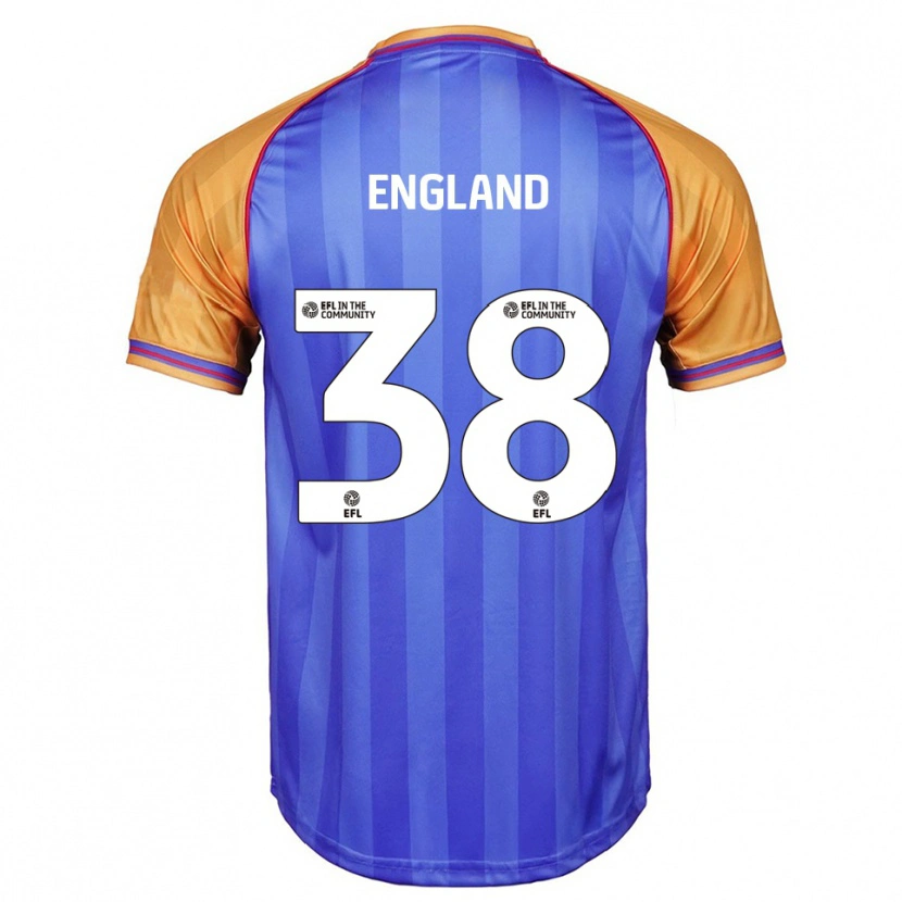 Danxen Herren Isaac England #38 Blau Orange Heimtrikot Trikot 2025/26 T-Shirt