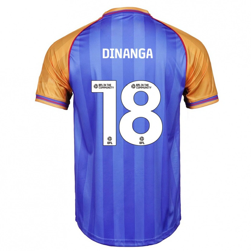 Danxen Herren Ricardo Dinanga #18 Blau Orange Heimtrikot Trikot 2025/26 T-Shirt