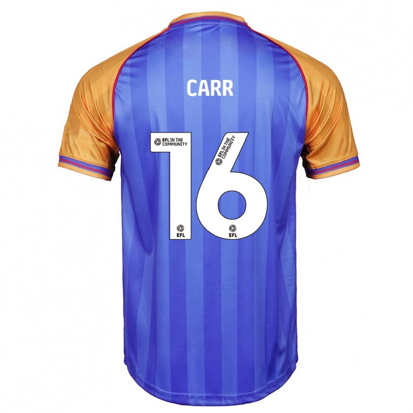 Danxen Herren Jeorgia Carr #16 Blau Orange Heimtrikot Trikot 2025/26 T-Shirt
