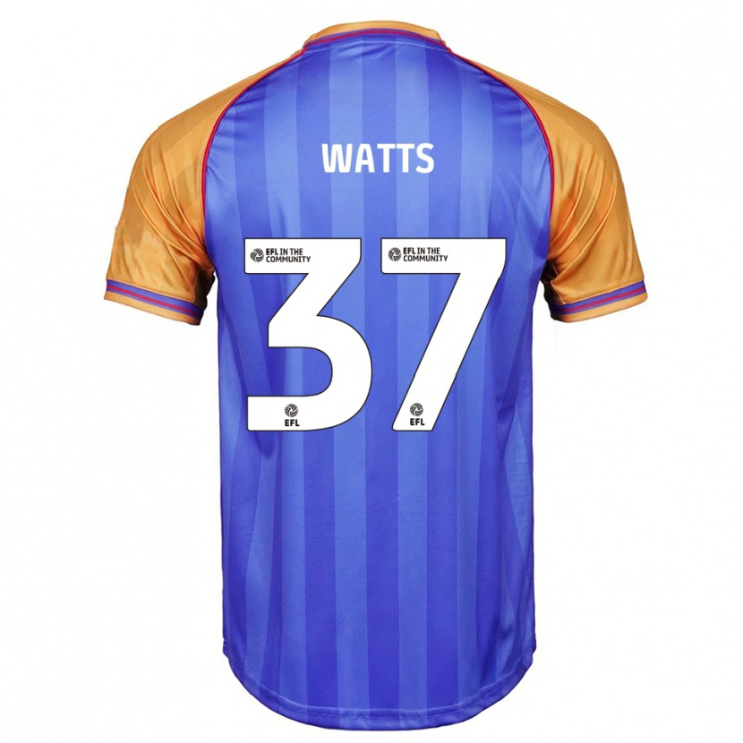 Danxen Herren Harvey Watts #37 Blau Orange Heimtrikot Trikot 2025/26 T-Shirt