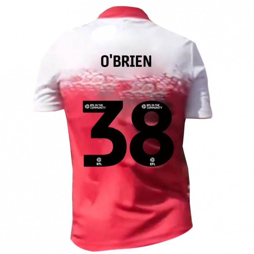 Danxen Herren Connor O'brien #38 Rot Weiß Heimtrikot Trikot 2025/26 T-Shirt