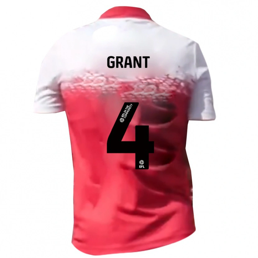 Danxen Herren Conor Grant #4 Rot Weiß Heimtrikot Trikot 2025/26 T-Shirt