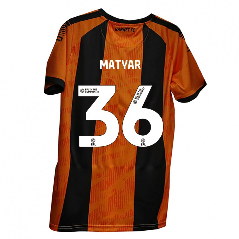 Danxen Herren Rohat Matyar #36 Orange Schwarz Heimtrikot Trikot 2025/26 T-Shirt