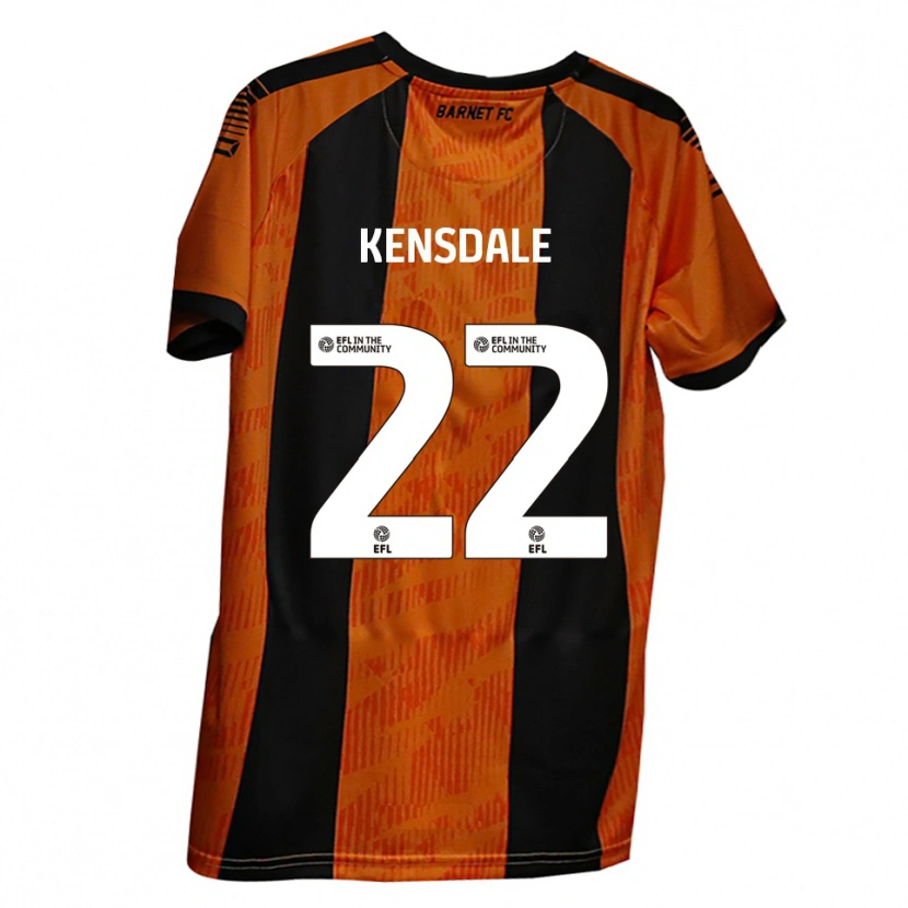 Danxen Herren Ollie Kensdale #22 Orange Schwarz Heimtrikot Trikot 2025/26 T-Shirt