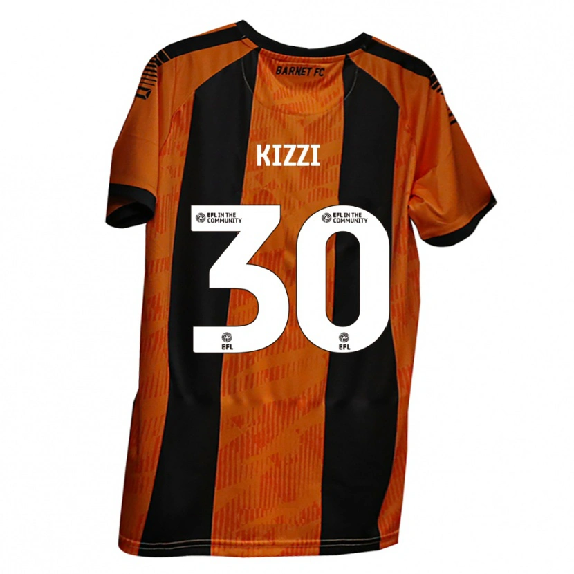 Danxen Herren Joe Kizzi #30 Orange Schwarz Heimtrikot Trikot 2025/26 T-Shirt
