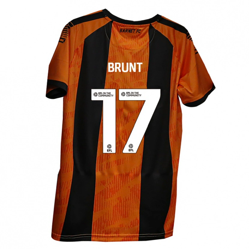 Danxen Herren Zak Brunt #17 Orange Schwarz Heimtrikot Trikot 2025/26 T-Shirt
