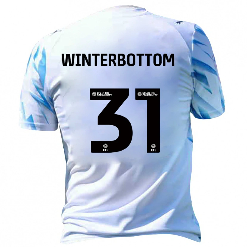 Danxen Herren Ben Winterbottom #31 Weiß Himmelblau Heimtrikot Trikot 2025/26 T-Shirt