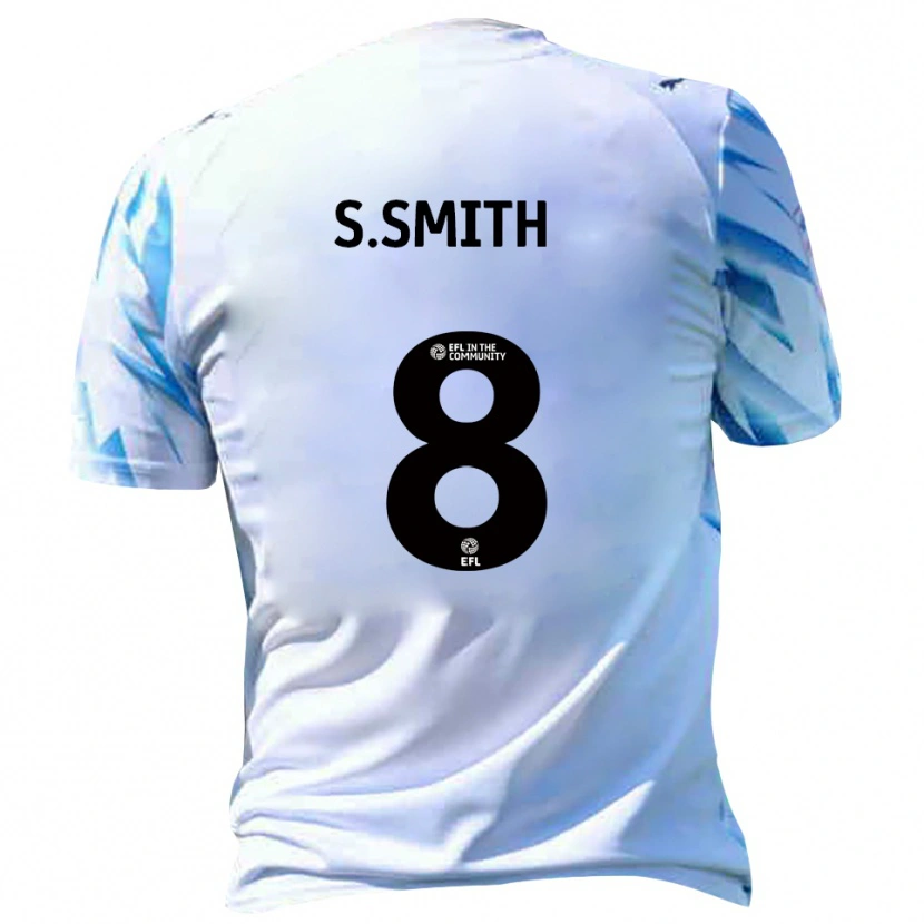 Danxen Herren Scott Smith #8 Weiß Himmelblau Heimtrikot Trikot 2025/26 T-Shirt