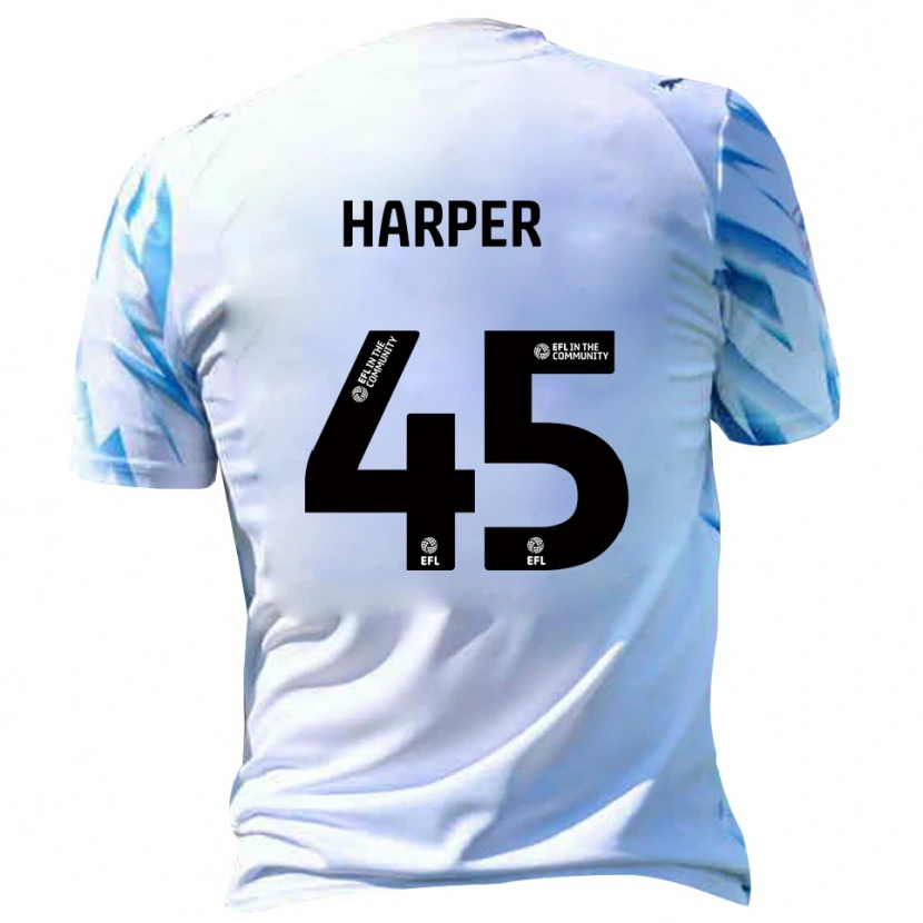 Danxen Herren Rekeem Harper #45 Weiß Himmelblau Heimtrikot Trikot 2025/26 T-Shirt
