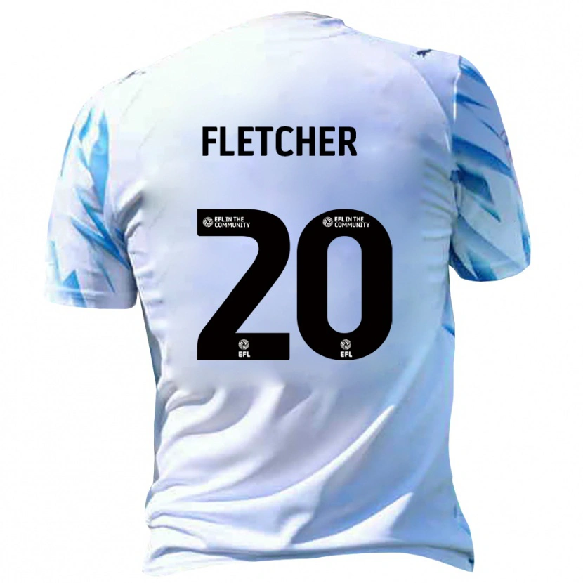 Danxen Herren Isaac Fletcher #20 Weiß Himmelblau Heimtrikot Trikot 2025/26 T-Shirt