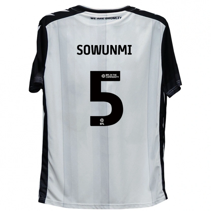 Danxen Herren Omar Sowunmi #5 Weiß Schwarz Heimtrikot Trikot 2025/26 T-Shirt
