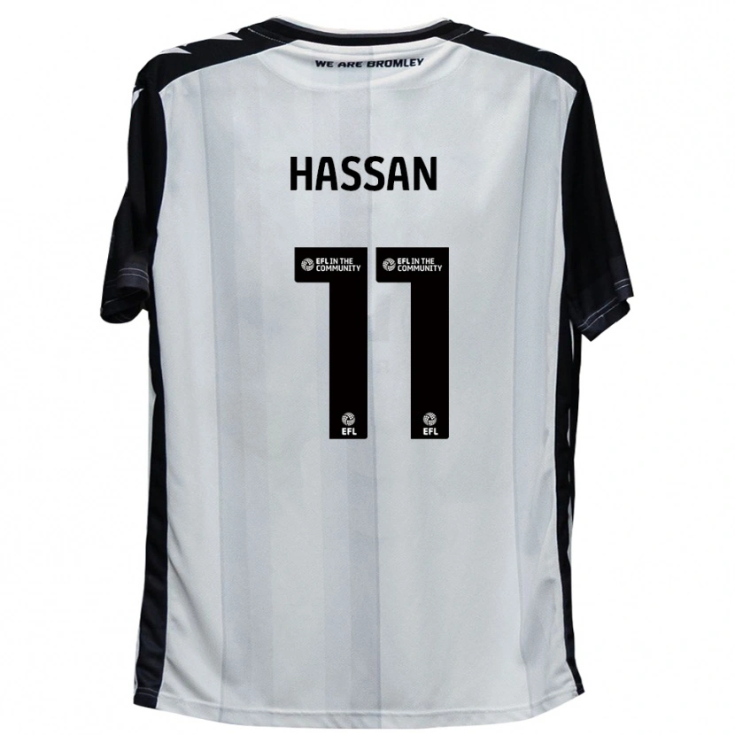 Danxen Herren Danai Hassan #11 Weiß Schwarz Heimtrikot Trikot 2025/26 T-Shirt