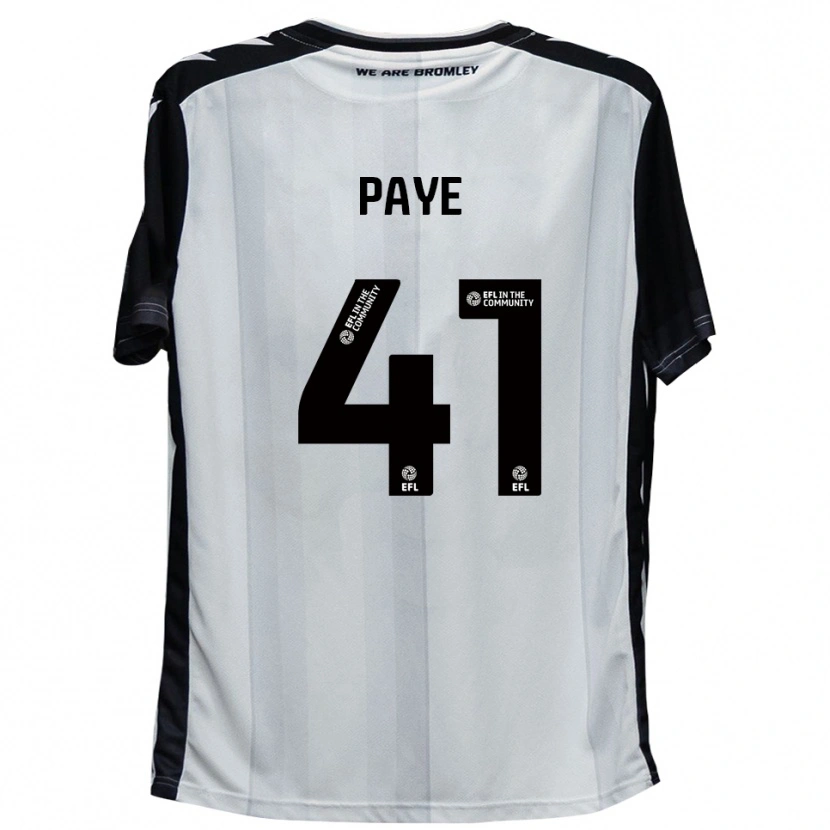 Danxen Herren Charlie Paye #41 Weiß Schwarz Heimtrikot Trikot 2025/26 T-Shirt