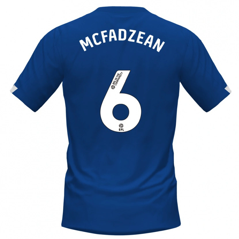 Danxen Herren Kyle Mcfadzean #6 Blau Weiß Heimtrikot Trikot 2025/26 T-Shirt