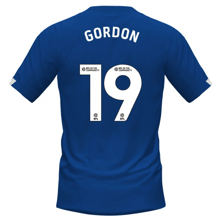 Danxen Herren Lewis Gordon #19 Blau Weiß Heimtrikot Trikot 2025/26 T-Shirt