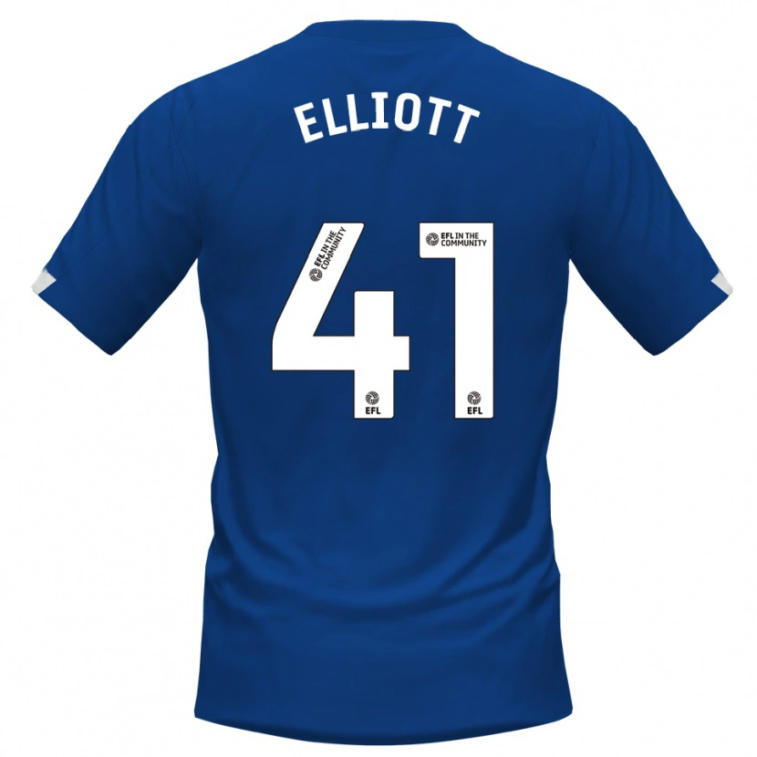 Danxen Herren Gunner Elliott #41 Blau Weiß Heimtrikot Trikot 2025/26 T-Shirt