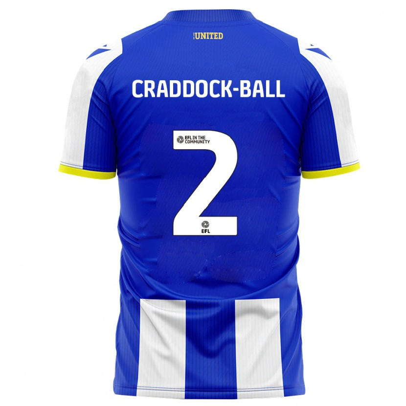 Danxen Herren Jac Craddock-Ball #2 Blau Weiß Heimtrikot Trikot 2025/26 T-Shirt