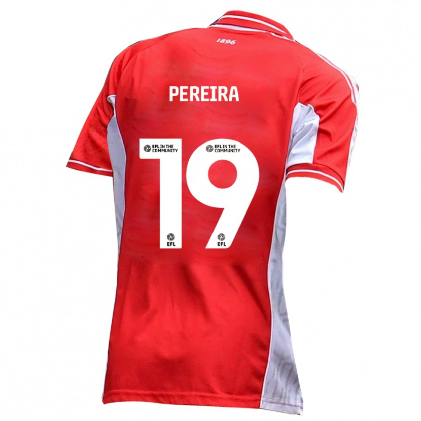 Danxen Herren Dion Pereira #19 Rot Weiß Heimtrikot Trikot 2025/26 T-Shirt