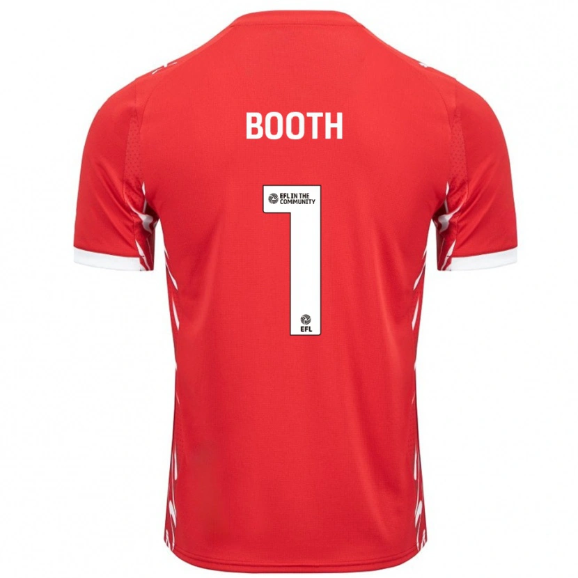Danxen Herren Tom Booth #1 Rot Weiß Heimtrikot Trikot 2025/26 T-Shirt