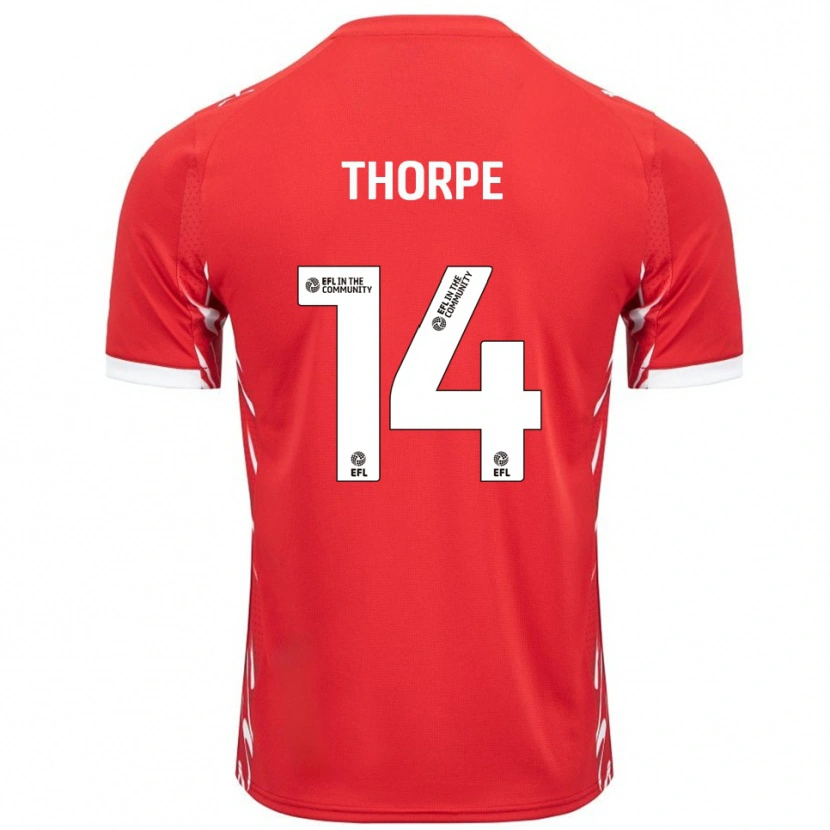 Danxen Herren Ayden Thorpe #14 Rot Weiß Heimtrikot Trikot 2025/26 T-Shirt