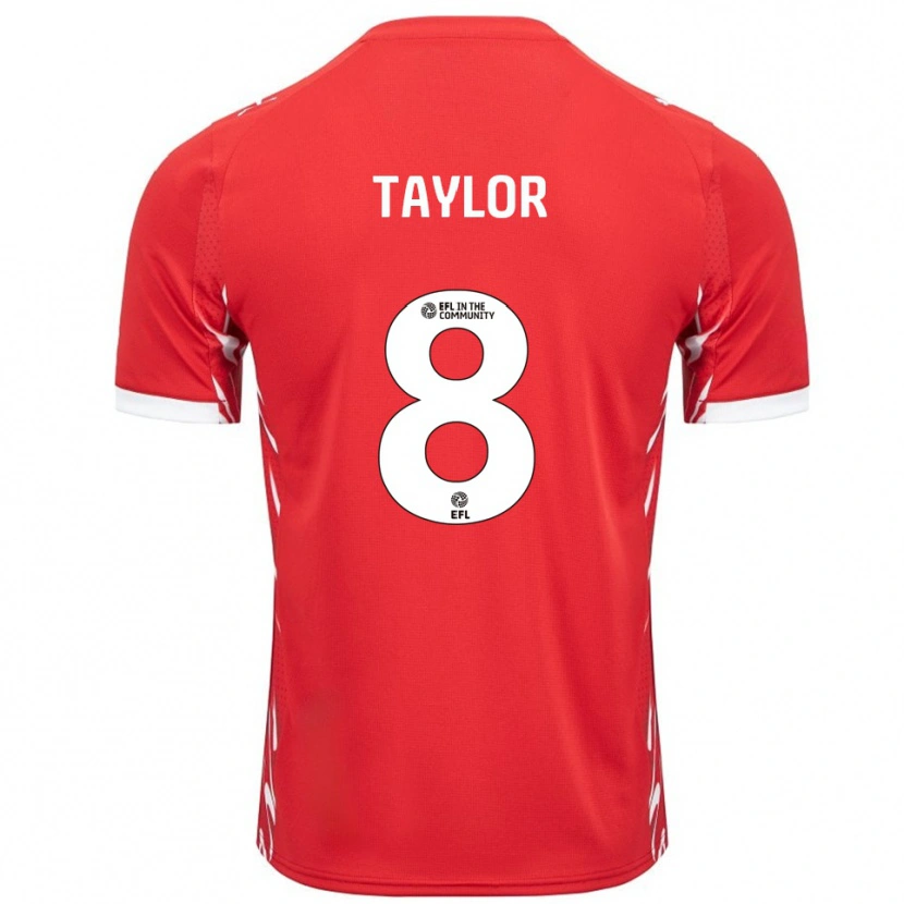 Danxen Herren Owen Taylor #8 Rot Weiß Heimtrikot Trikot 2025/26 T-Shirt