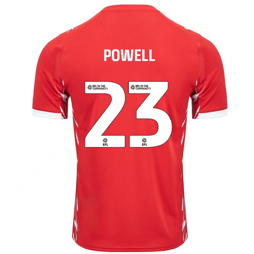 Danxen Herren Jack Powell #23 Rot Weiß Heimtrikot Trikot 2025/26 T-Shirt