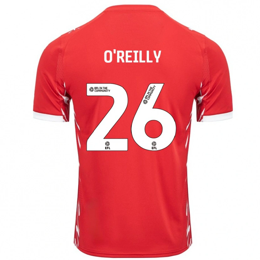 Danxen Herren Tommi O'reilly #26 Rot Weiß Heimtrikot Trikot 2025/26 T-Shirt