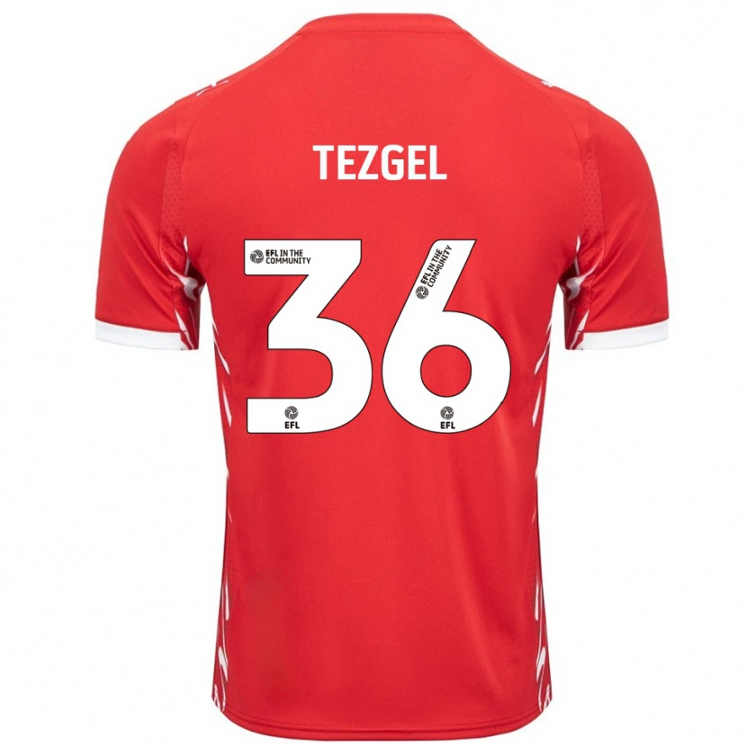 Danxen Herren Emre Tezgel #36 Rot Weiß Heimtrikot Trikot 2025/26 T-Shirt