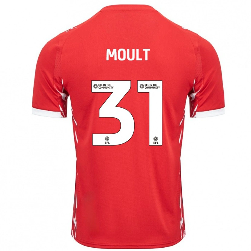 Danxen Herren Louis Moult #31 Rot Weiß Heimtrikot Trikot 2025/26 T-Shirt