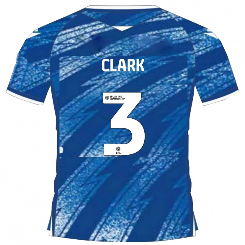 Danxen Herren Max Clark #3 Blau Weiß Heimtrikot Trikot 2025/26 T-Shirt