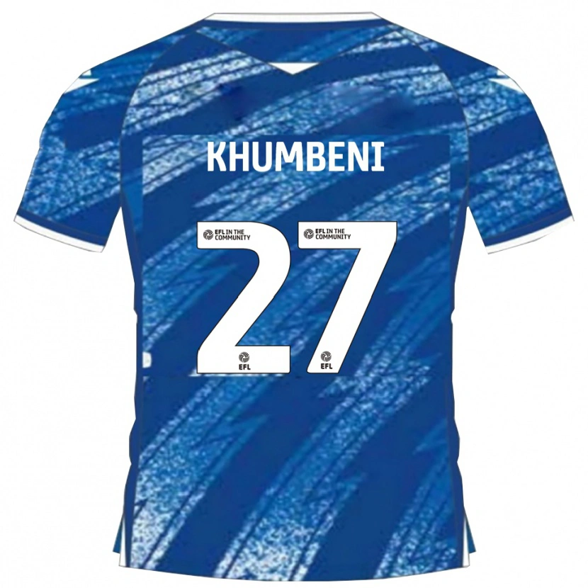 Danxen Herren Nelson Khumbeni #27 Blau Weiß Heimtrikot Trikot 2025/26 T-Shirt