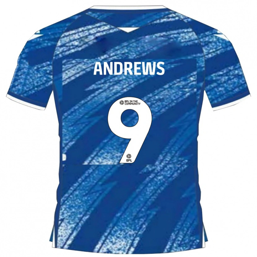 Danxen Herren Josh Andrews #9 Blau Weiß Heimtrikot Trikot 2025/26 T-Shirt