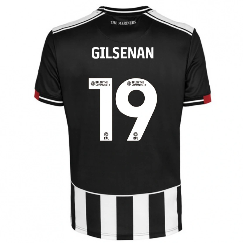 Danxen Herren Zak Gilsenan #19 Schwarz Weiß Rot Heimtrikot Trikot 2025/26 T-Shirt