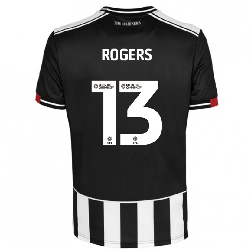 Danxen Herren Hayden Rogers #13 Schwarz Weiß Rot Heimtrikot Trikot 2025/26 T-Shirt