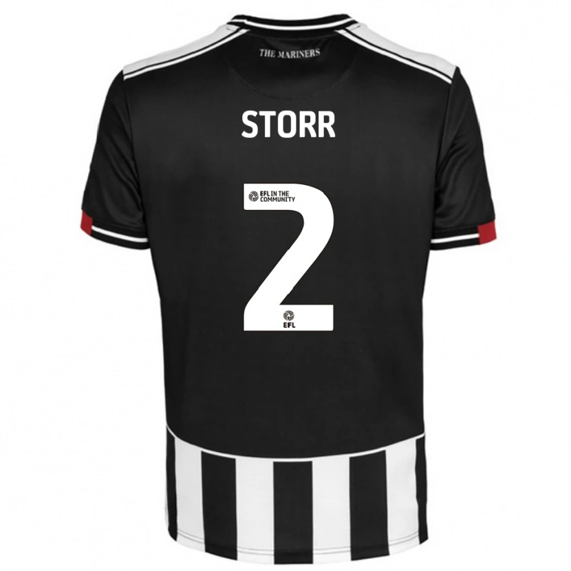 Danxen Herren Callum Storr #2 Schwarz Weiß Rot Heimtrikot Trikot 2025/26 T-Shirt