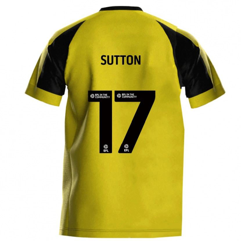 Danxen Herren Levi Sutton #17 Gelb Grau Heimtrikot Trikot 2025/26 T-Shirt