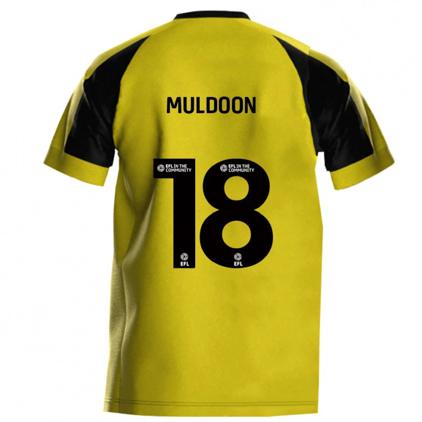 Danxen Herren Jack Muldoon #18 Gelb Grau Heimtrikot Trikot 2025/26 T-Shirt