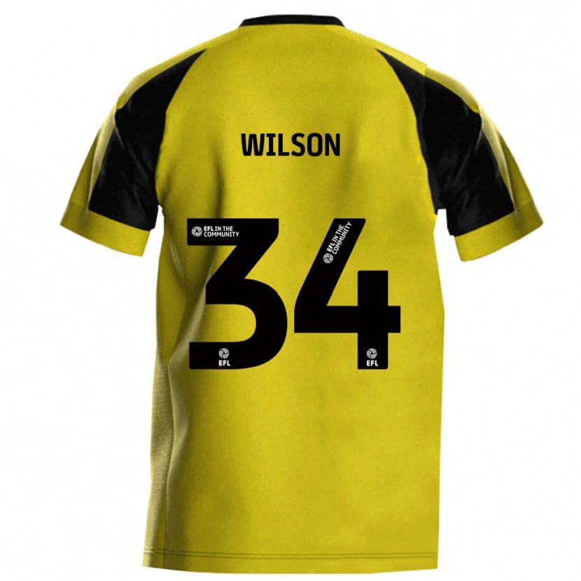 Danxen Herren Robbie Wilson #34 Gelb Grau Heimtrikot Trikot 2025/26 T-Shirt