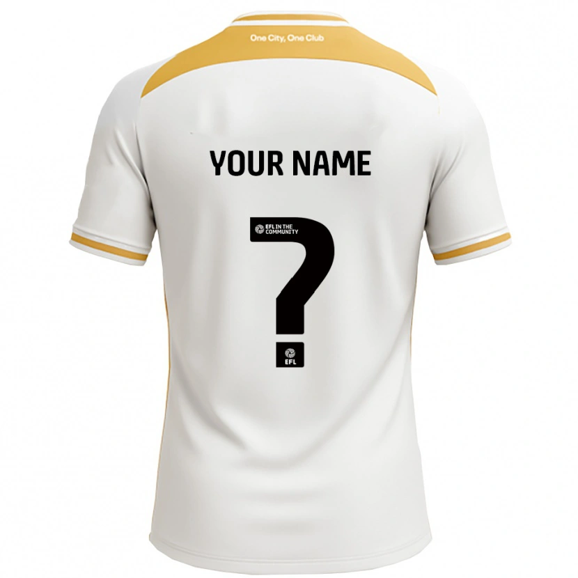 Danxen Herren Ihren Namen #0 Weiß Gold Heimtrikot Trikot 2025/26 T-Shirt